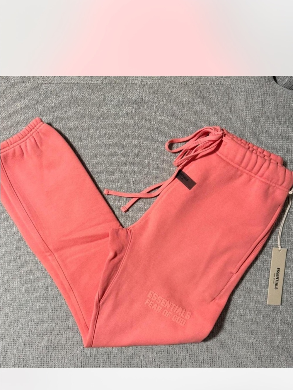 Unisex Coral Hoodie Sweatshirt and pants essentials fear of god - Picture 3 of 3